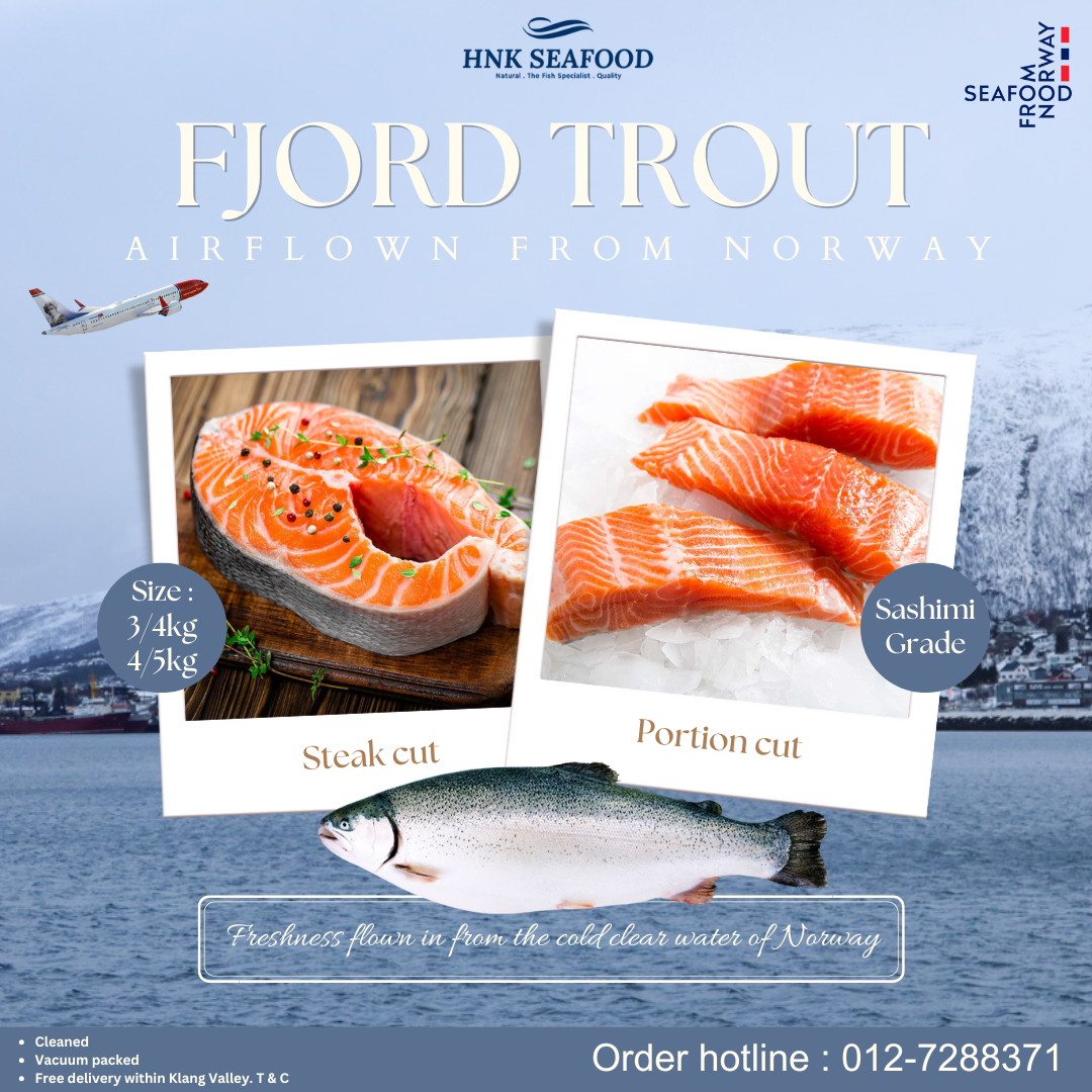 Fresh Air Flown Norwegian Fjord Trout  新鲜空运挪威峡湾鳟鱼
