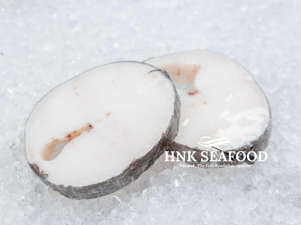 Chilean cod fish steak cut