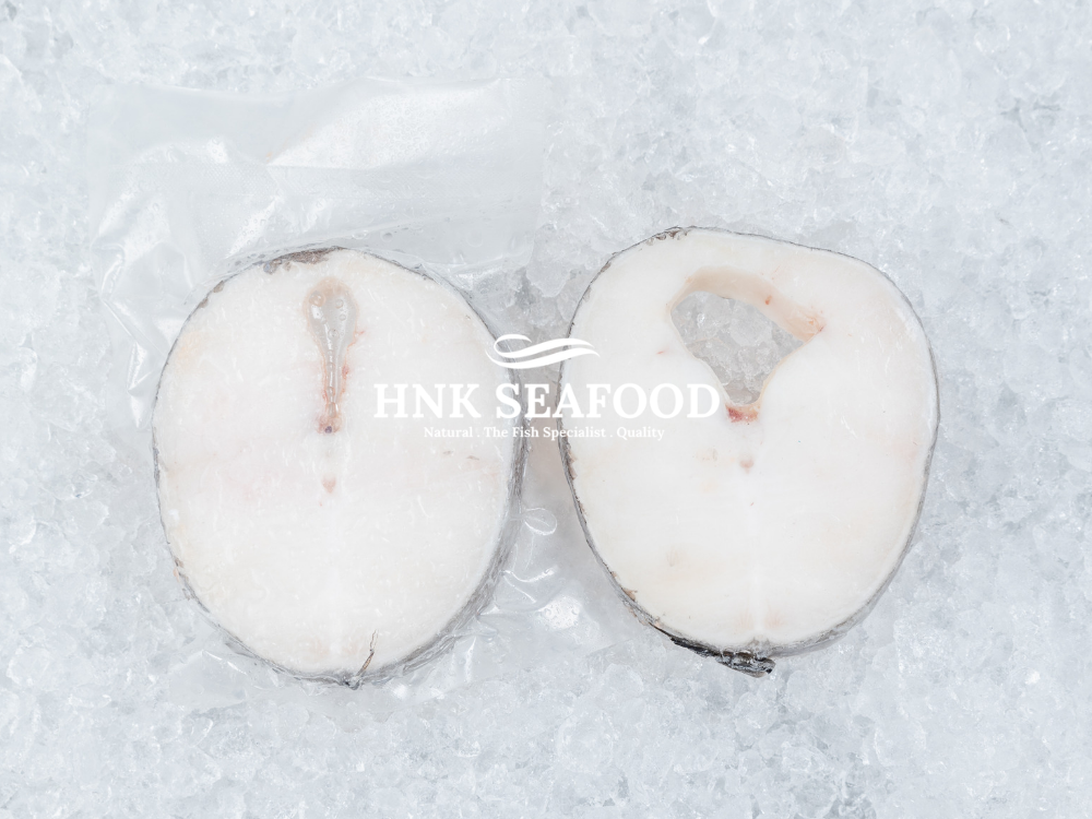 Chilean cod fish steak cut